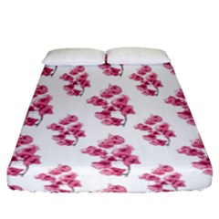 Santa Rita Flowers Pattern Fitted Sheet (queen Size) by dflcprints