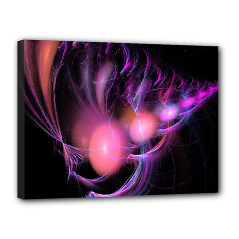 Fractal Image Of Pink Balls Whooshing Into The Distance Canvas 16  X 12  by Simbadda