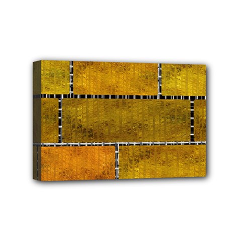 Classic Color Bricks Gradient Wall Mini Canvas 6  X 4  by Simbadda