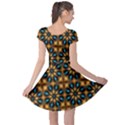 Abstract Daisies Cap Sleeve Dresses View2