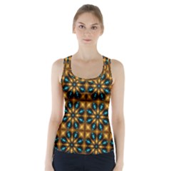 Abstract Daisies Racer Back Sports Top by Simbadda