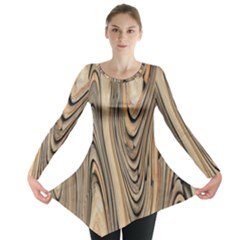 Abstract Background Design Long Sleeve Tunic  by Simbadda