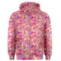 Umbrella Seamless Pattern Pink Men s Zipper Hoodie View1