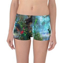 Beautiful Peacock Colorful Reversible Bikini Bottoms by Simbadda