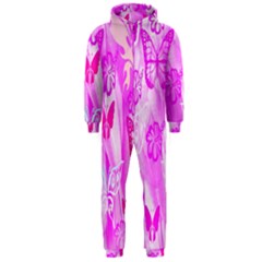 Butterfly Cut Out Pattern Colorful Colors Hooded Jumpsuit (men)  by Simbadda