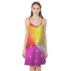 Polka Dots Pattern Colorful Colors Camis Nightgown by Simbadda