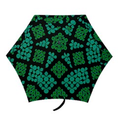 Vintage Paper Kraft Pattern Mini Folding Umbrellas by Simbadda