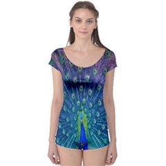 Amazing Peacock Boyleg Leotard  by Simbadda