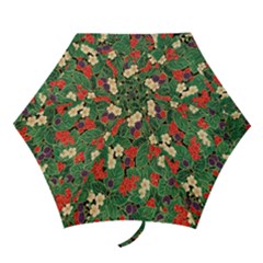 Berries And Leaves Mini Folding Umbrellas by Simbadda