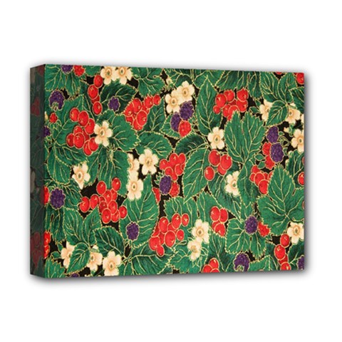 Berries And Leaves Deluxe Canvas 16  X 12   by Simbadda