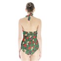 Berries And Leaves Halter Swimsuit View2