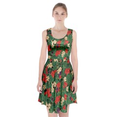 Berries And Leaves Racerback Midi Dress by Simbadda