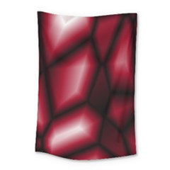 Red Abstract Background Small Tapestry by Simbadda