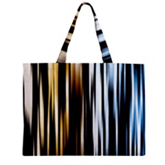 Digitally Created Striped Abstract Background Texture Zipper Mini Tote Bag by Simbadda