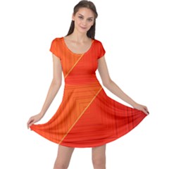 Abstract Clutter Baffled Field Cap Sleeve Dresses by Simbadda