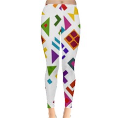 A Colorful Modern Illustration For Lovers Leggings  by Simbadda