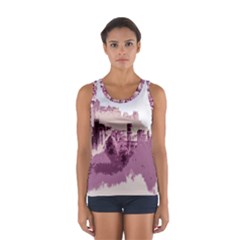 Abstract Painting Edinburgh Capital Of Scotland Women s Sport Tank Top  by Simbadda