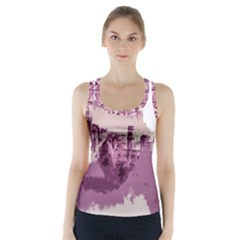 Abstract Painting Edinburgh Capital Of Scotland Racer Back Sports Top by Simbadda