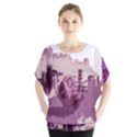 Abstract Painting Edinburgh Capital Of Scotland Blouse View1