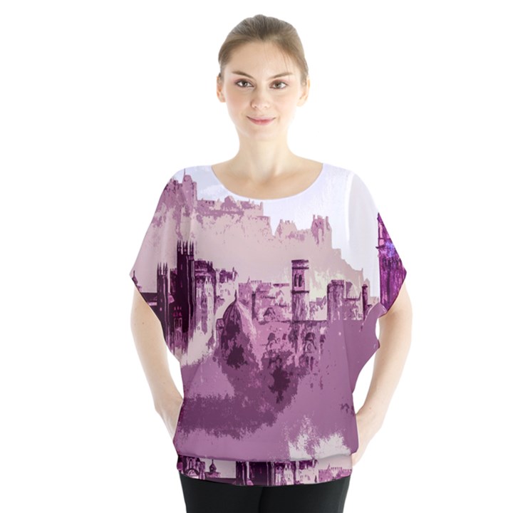 Abstract Painting Edinburgh Capital Of Scotland Blouse