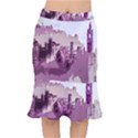 Abstract Painting Edinburgh Capital Of Scotland Mermaid Skirt View1