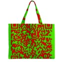 Colorful Qr Code Digital Computer Graphic Zipper Mini Tote Bag View1