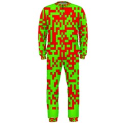 Colorful Qr Code Digital Computer Graphic Onepiece Jumpsuit (men)  by Simbadda