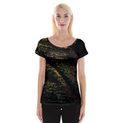 Abstract Background Women s Cap Sleeve Top by Simbadda