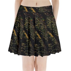 Abstract Background Pleated Mini Skirt