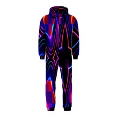 Rainbow Abstract Background Pattern Hooded Jumpsuit (kids) by Simbadda