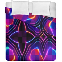 Rainbow Abstract Background Pattern Duvet Cover Double Side (california King Size) by Simbadda