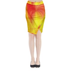 Realm Of Dreams Light Effect Abstract Background Midi Wrap Pencil Skirt