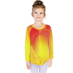 Realm Of Dreams Light Effect Abstract Background Kids  Long Sleeve Tee