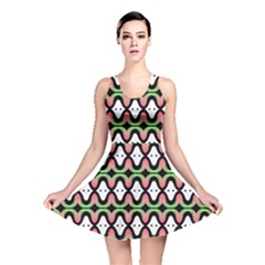 Abstract Pinocchio Journey Nose Booger Pattern Reversible Skater Dress by Simbadda