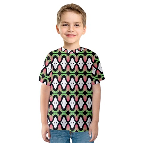 Abstract Pinocchio Journey Nose Booger Pattern Kids  Sport Mesh Tee by Simbadda