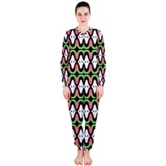 Abstract Pinocchio Journey Nose Booger Pattern Onepiece Jumpsuit (ladies)  by Simbadda