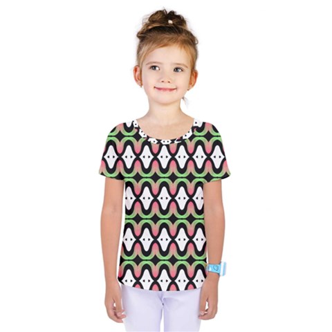 Abstract Pinocchio Journey Nose Booger Pattern Kids  One Piece Tee by Simbadda