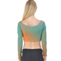 Abstract Elegant Background Pattern Long Sleeve Crop Top View2