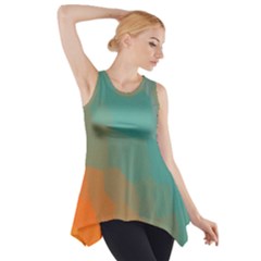 Abstract Elegant Background Pattern Side Drop Tank Tunic by Simbadda