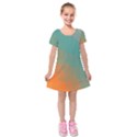 Abstract Elegant Background Pattern Kids  Short Sleeve Velvet Dress View1