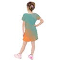 Abstract Elegant Background Pattern Kids  Short Sleeve Velvet Dress View2