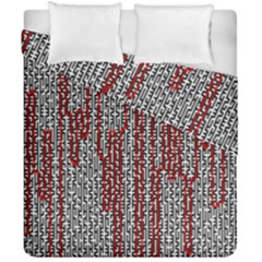 Abstract Geometry Machinery Wire Duvet Cover Double Side (california King Size)