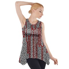 Abstract Geometry Machinery Wire Side Drop Tank Tunic by Simbadda