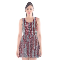 Abstract Geometry Machinery Wire Scoop Neck Skater Dress by Simbadda