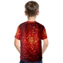 Abstract Red Lava Effect Kids  Cotton Tee View2