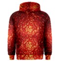 Abstract Red Lava Effect Men s Pullover Hoodie View1