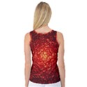 Abstract Red Lava Effect Women s Basketball Tank Top View2