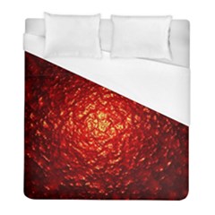 Abstract Red Lava Effect Duvet Cover (Full/ Double Size)