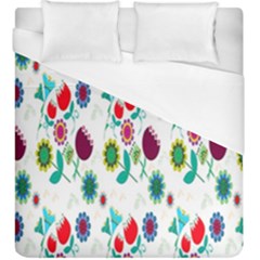 Lindas Flores Colorful Flower Pattern Duvet Cover (king Size)