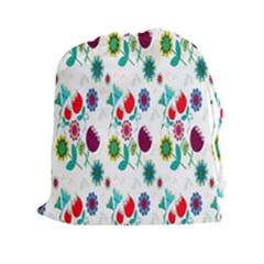 Lindas Flores Colorful Flower Pattern Drawstring Pouches (xxl) by Simbadda